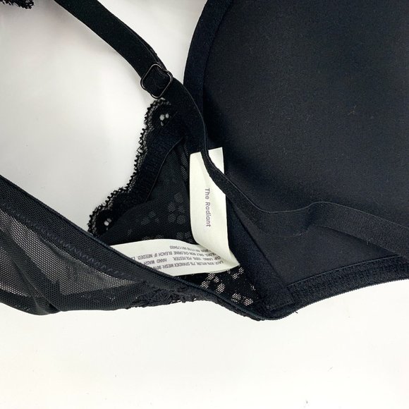 Auden Bra The Radiant Push Up Black Racerback Plunge Coverage NWT - Picture 10 of 11
